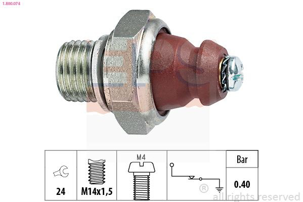 1800074 EPS Sensor de pressão de óleo
