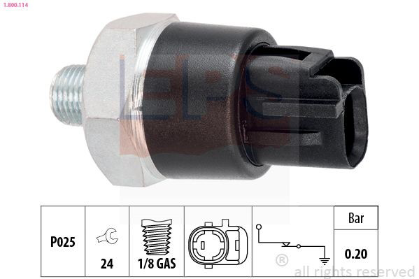 1800114 EPS Sensor de pressão de óleo