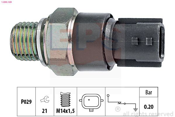 1800189 EPS Sensor de pressão de óleo
