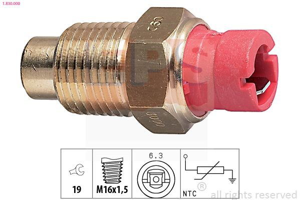 Sensor de temperatura do fluido de esfriamento, no dispositivo GAZ TM106 preço, a partir de 7,08 USD