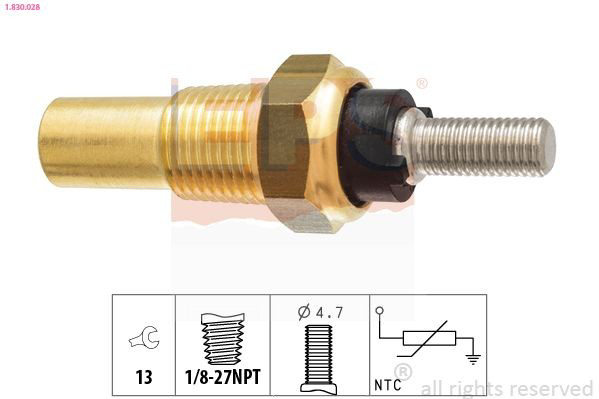  Sensor de temperatura do fluido de esfriamento Ford Taunus '80 sedan (GBS.GBNS) (1979 - 1982) '80