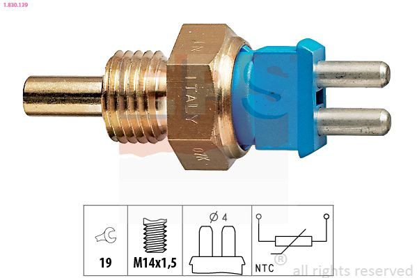 1830139 EPS Sensor de temperatura do fluido de esfriamento