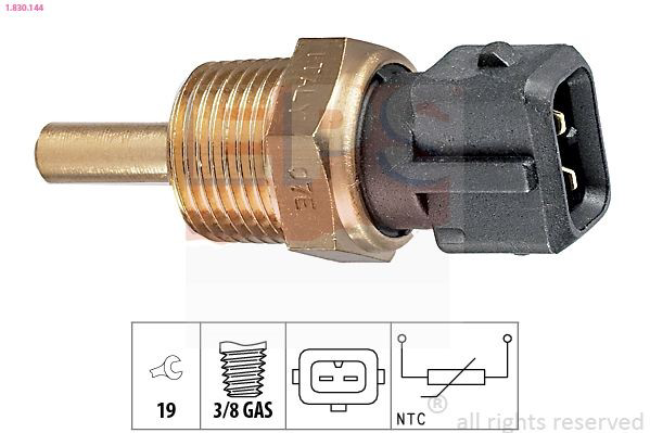 Sensor de temperatura do fluido de esfriamento Mitsubishi Montero SPORT K8, K9