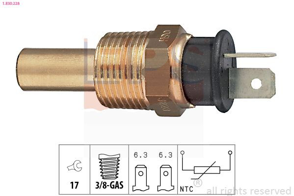 Sensor de temperatura do fluido de esfriamento Mitsubishi L 300  P0W, P1W, P2W