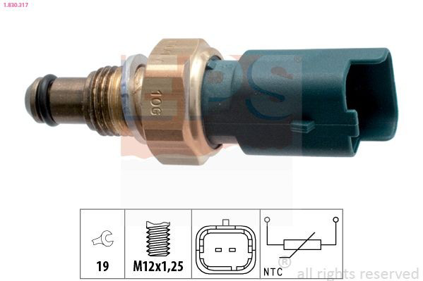 Sensor de temperatura do fluido de esfriamento 295138 EFI
