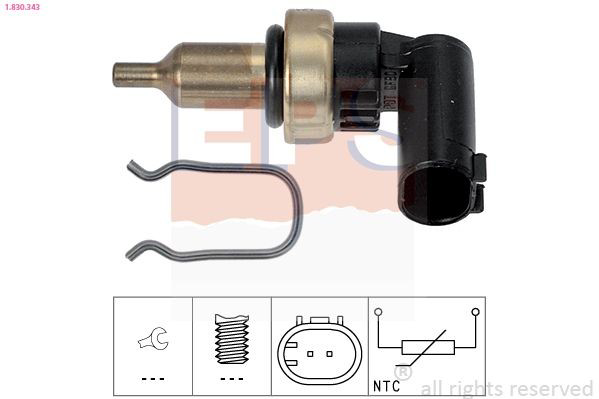Sensor de temperatura do fluido de esfriamento K68068747AC Fiat/Alfa/Lancia