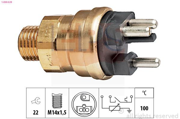 1830529 EPS Sensor de temperatura do fluido de esfriamento (de ativação de ventilador do radiador)