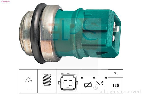 Sensor de temperatura do fluido de esfriamento 09110298 General Motors