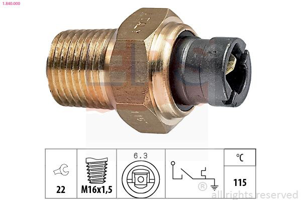  Sensor de temperatura do fluido de esfriamento Seat Marbella hatchback (28) (1986 - 1998) 