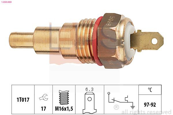 Compre Sensor de temperatura do fluido de esfriamento (de ativação de ventilador do radiador) Mazda 626 2