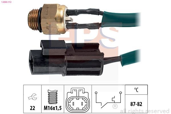Sensor de temperatura do fluido de esfriamento (de ativação de ventilador do radiador) Nissan Primera  W10