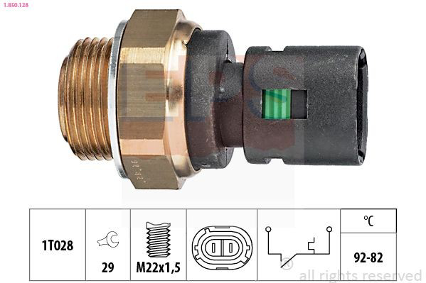  Sensor de temperatura do fluido de esfriamento (de ativação de ventilador do radiador) Renault 21 sedan (L48) (1986 - 1994) 