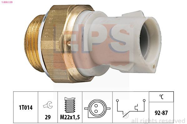 Sensor de temperatura do fluido de esfriamento (de ativação de ventilador do radiador) para Ford Fiesta COURIER J5S, J3S