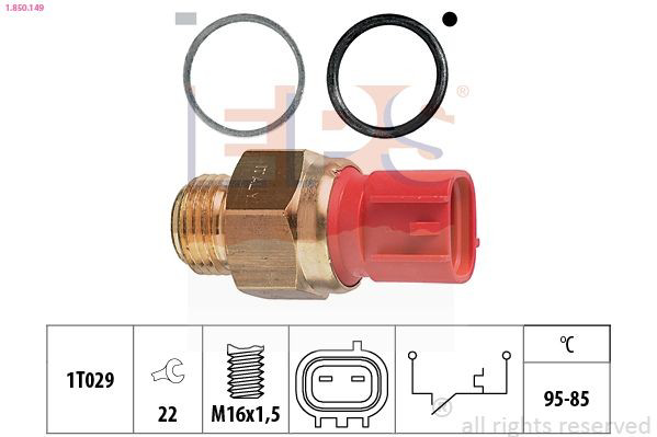  Sensor de temperatura do fluido de esfriamento (de ativação de ventilador do radiador) Suzuki Swift II hatchback (EA) (1989 - 2004) II