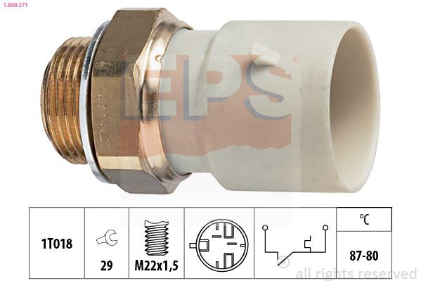  Sensor de temperatura do fluido de esfriamento (de ativação de ventilador do radiador) Volvo S40 I sedan (VS) (1995 - 2003) I