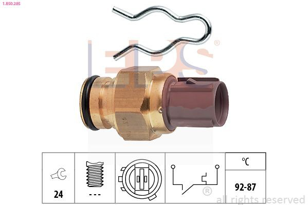 1850285 EPS Sensor de temperatura do fluido de esfriamento (de ativação de ventilador do radiador)