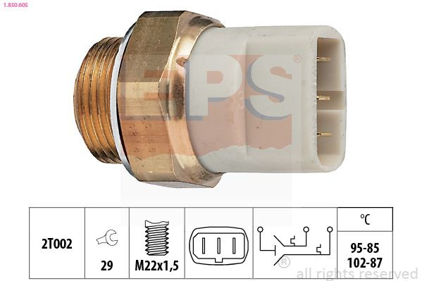 Compre Sensor de temperatura do fluido de esfriamento (de ativação de ventilador do radiador) Volkswagen Golf 2