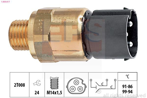  Sensor de temperatura do fluido de esfriamento (de ativação de ventilador do radiador) BMW 3 sedan (E46) (1998 - 2005) 