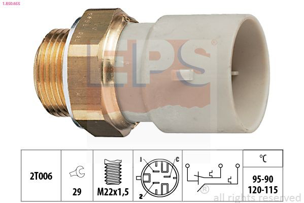 Sensor de temperatura do fluido de esfriamento (de ativação de ventilador do radiador) para Opel Astra H TWINTOP L67