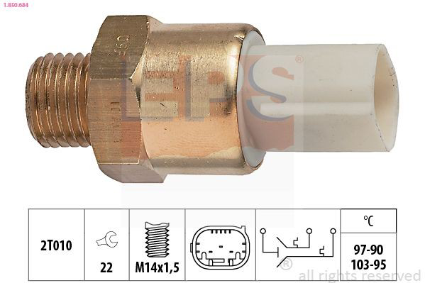 Sensor de temperatura do fluido de esfriamento (de ativação de ventilador do radiador) AND 3F919054 preço, a partir de 28,26 USD