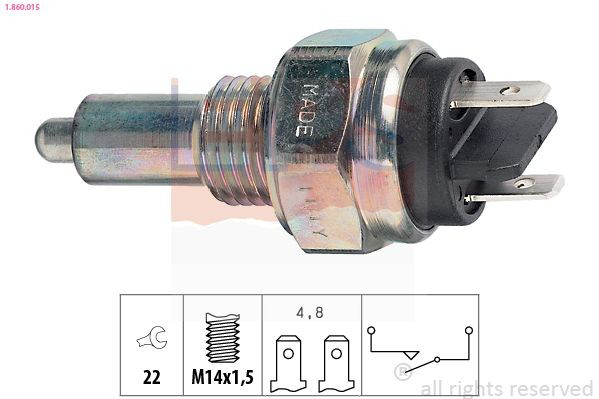 1860015 EPS Sensor de ativação das luzes de marcha à ré