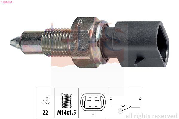 Compre Sensor de ativação das luzes de marcha à ré Fiat Panda 1
