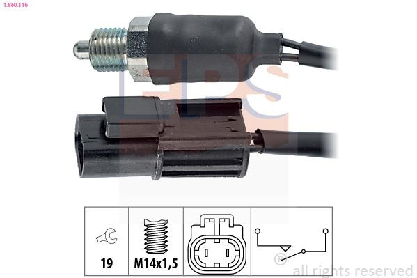  Sensor de ativação das luzes de marcha à ré Nissan Sunny III sedan (N14) (1990 - 1995) III
