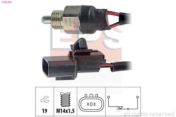  Sensor de ativação das luzes de marcha à ré Mitsubishi Pajero III SUV (V70) (2000 - 2006) III