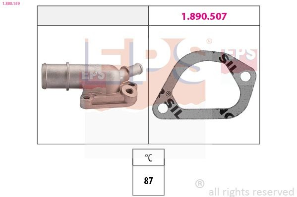Caixa do termostato para Fiat Scudo COMBINATO 220P