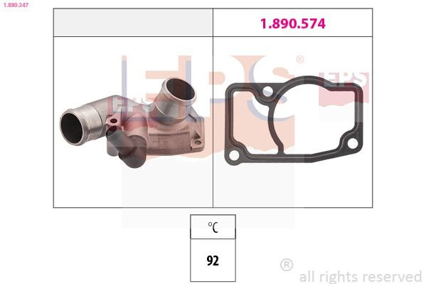  Caixa do termostato Opel Astra G сaixa (F70) (1998 - 2005) G