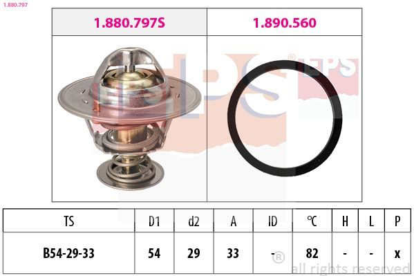 Termostato Lancia Delta I 831AB0