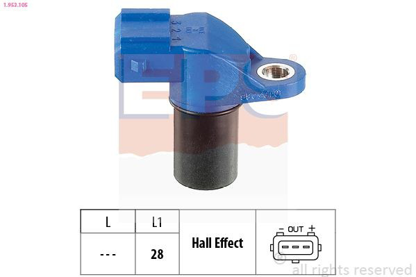 1953105 EPS Sensor de posição da árvore distribuidora