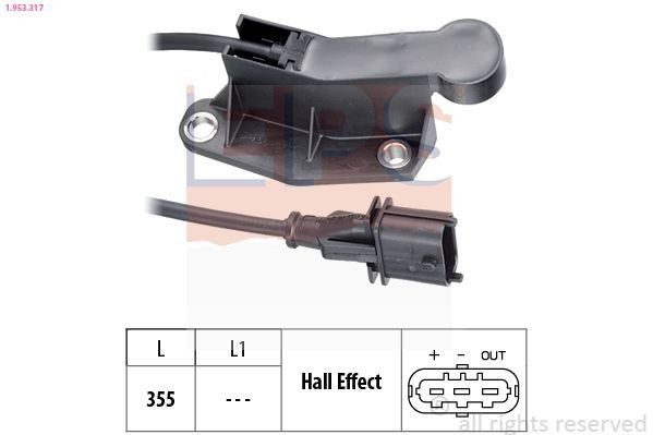 1953317 EPS Sensor de posição da árvore distribuidora