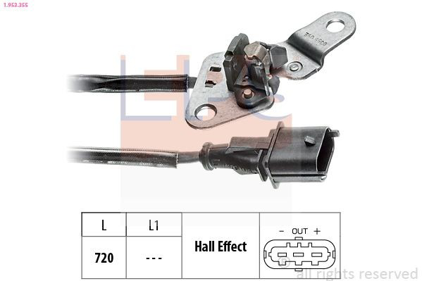 1953355 EPS Sensor de posição da árvore distribuidora