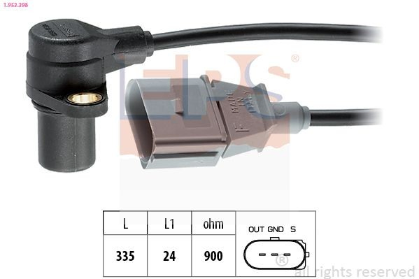 Sensor de posição (de revoluções) de cambota para Audi A6 Allroad C6 4FH