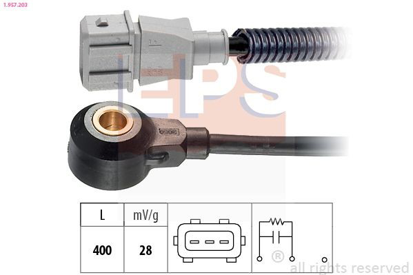  Sensor de detonação Hyundai Santa Fe II SUV (CM) (2006 - 2012) II