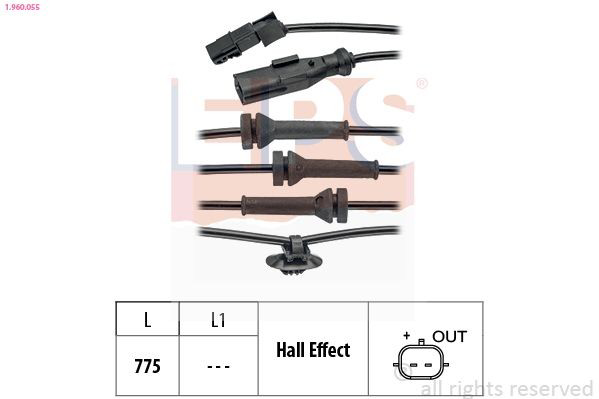 Compre Sensor dianteiro de ABS Renault Megane 2