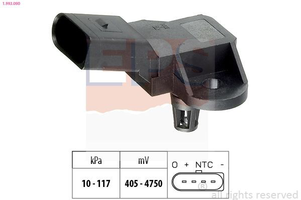 1993090 EPS Sensor de pressão no coletor de admissão, MAP