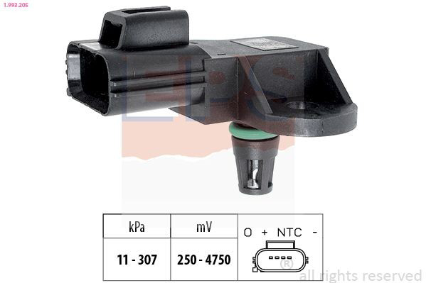 Compre 6C119F479AB VAG Sensor de pressão no coletor de admissão, MAP