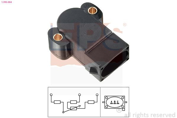 1995064 EPS Sensor de posição da válvula de borboleta (potenciômetro)
