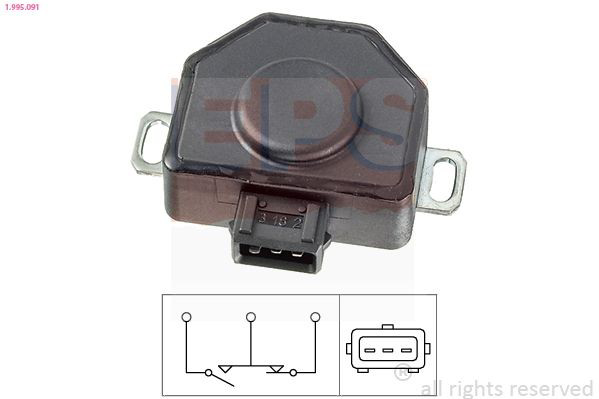 1995091 EPS Sensor de posição da válvula de borboleta (potenciômetro)