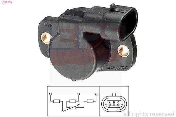 1995096 EPS Sensor de posição da válvula de borboleta (potenciômetro)