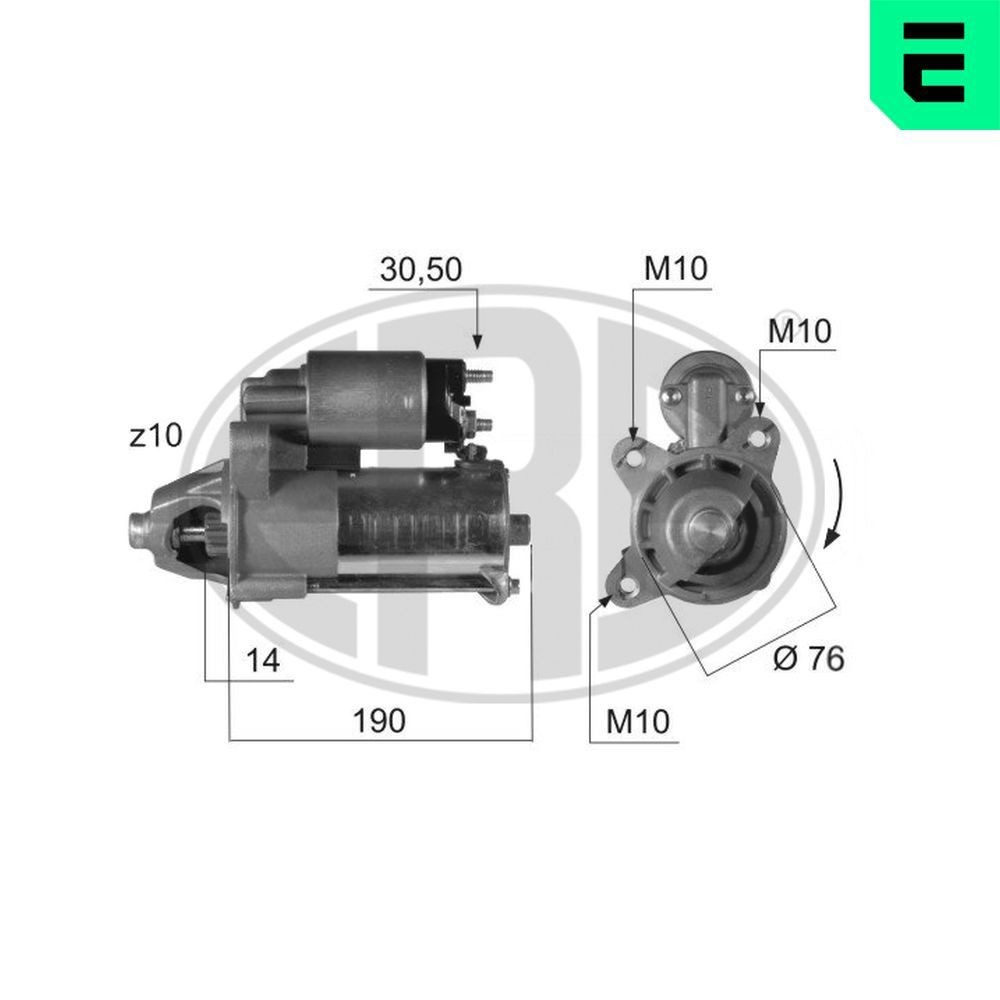 Motor de arranco 220374A ERA