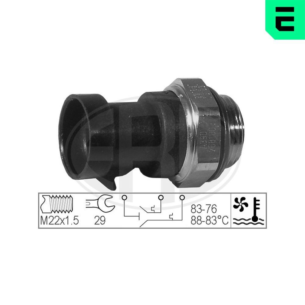 Sensor de temperatura do fluido de esfriamento (de ativação de ventilador do radiador) 46413969 Ferrari