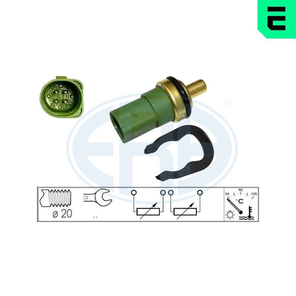 Sensor de temperatura do fluido de esfriamento 330496 ERA