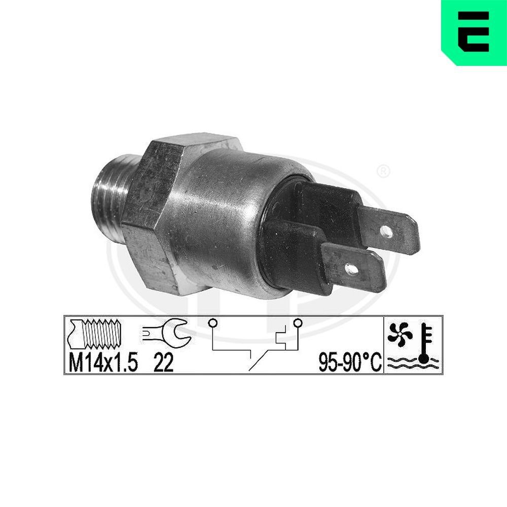 Sensor de temperatura do fluido de esfriamento (de ativação de ventilador do radiador) 331019 ERA