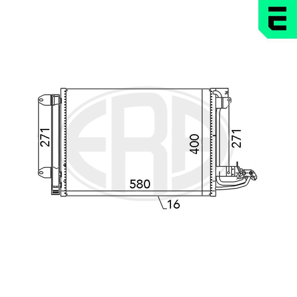 Compre 667003 ERA Radiador de aparelho de ar condicionado
