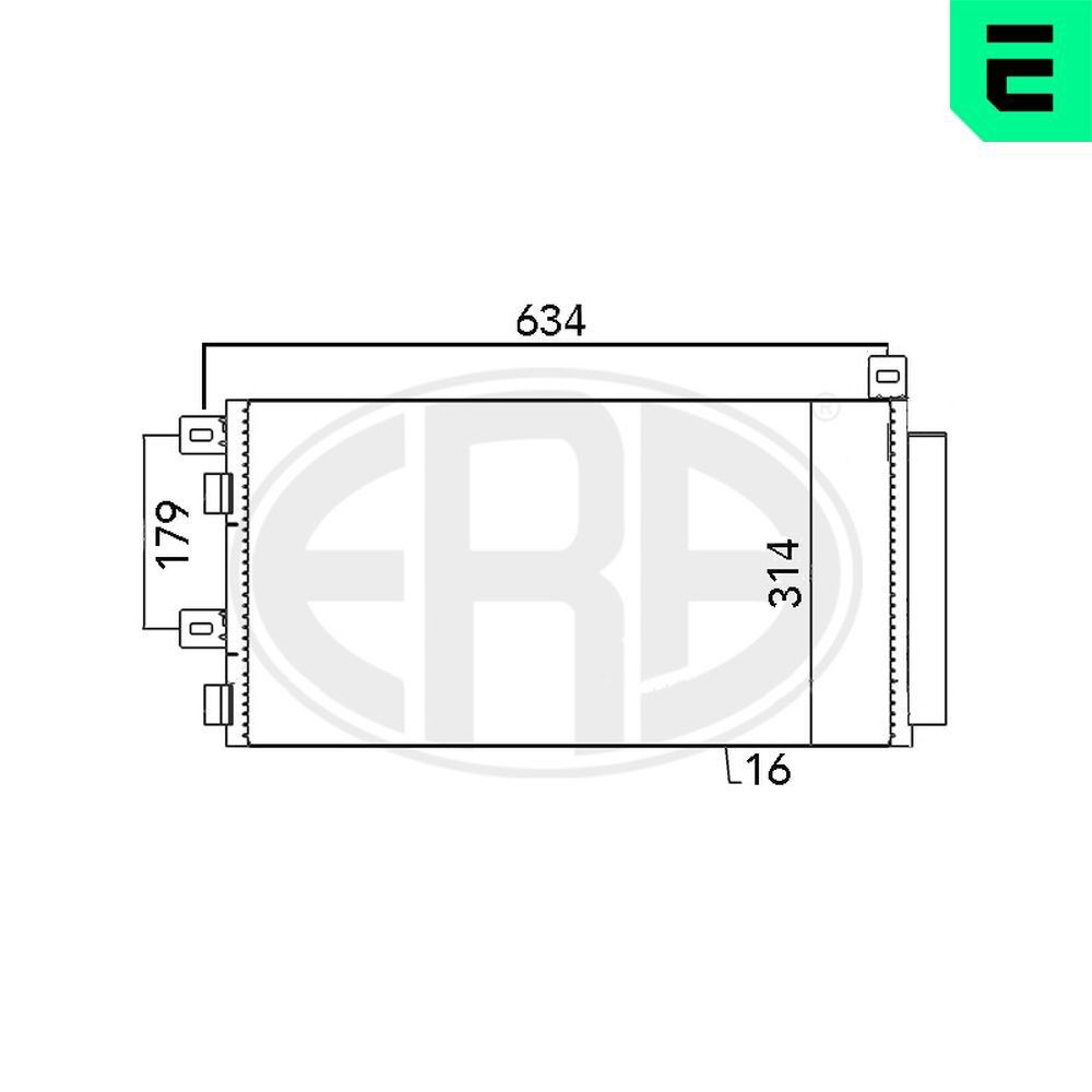 Radiador de aparelho de ar condicionado ERA 667051 preço, a partir de 84,80 USD