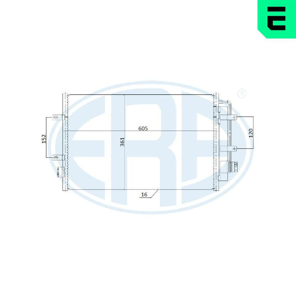 Radiador de aparelho de ar condicionado ERA 667245 preço, a partir de 128,95 USD