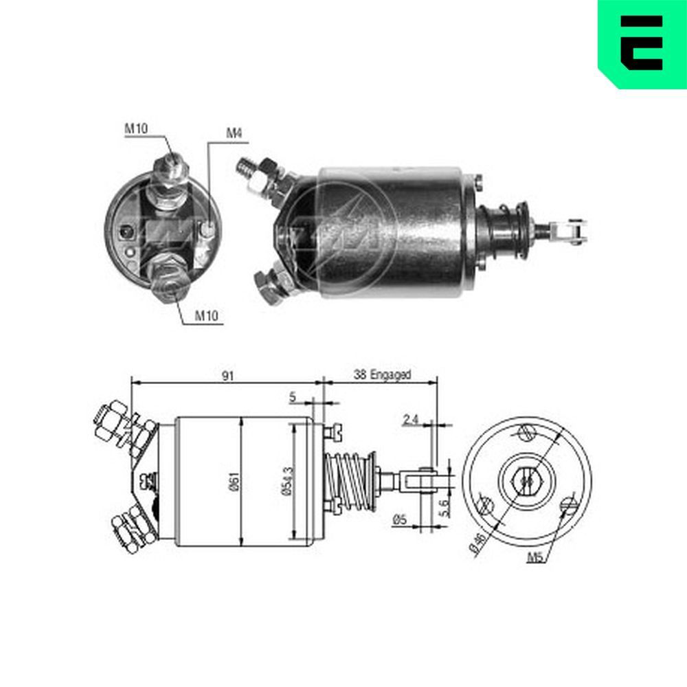Relê retrator do motor de arranco ERA ZM733 preço, a partir de 67,36 USD